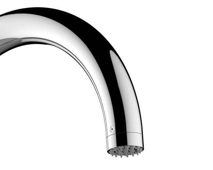 Bossini душевая колонна напольная 2285 мм, с подогревом, для установки вне помещения, mont blanc, нержавеющая сталь арт. l80001.030