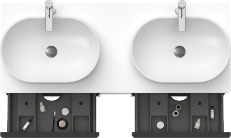 Duravit тумба подвесная под раковину 1400 мм х 550 мм, d-neo, de4970b1818 цвет: gres pietra grey opaco