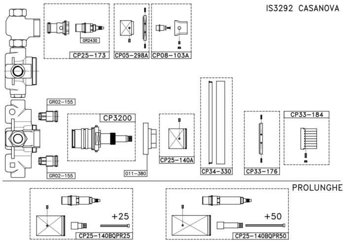 Stella смеситель для душа, casanova, хром арт. cs06011cr00
