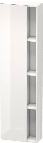 Duravit шкаф-пенал подвесной с полками, durastyle, ds1248l2222 цвет: белый глянцевый