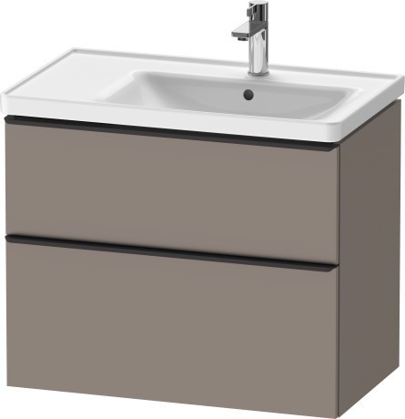 Duravit тумба подвесная под раковину 784 мм х 452 мм, d-neo, de435804343 цвет: базальт матовый