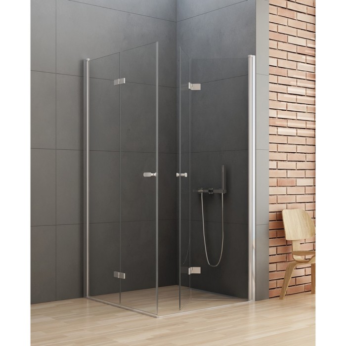 Душевое ограждение складные 2d 70x80x195, New trendy New soleo chrome, хром арт. D-0147A/D-0152A