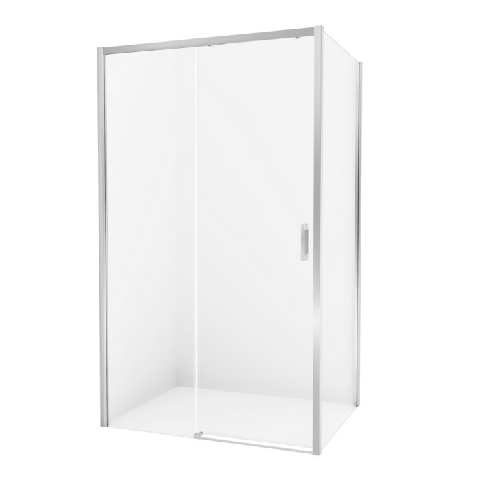 Душевое ограждение prime 140x100x200, New trendy Prime chrome, хром арт. D-0306A/D-0125B