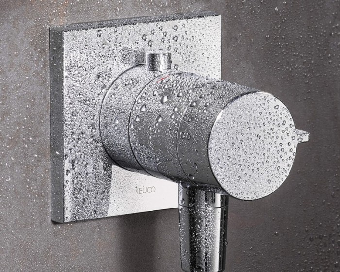 Keuco встриваемый смеситель с термостатом и выводом для шланга со встраиваемой функциональной частью, ixmo solo, хром арт. 59554 010022