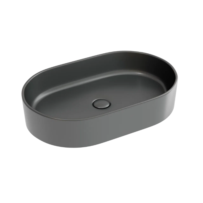 Ceramicanova раковина накладная element, cn6048mdh цвет: серый