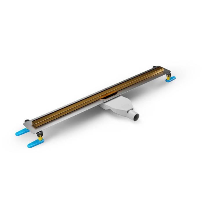 Душевой трап gold shine 90 см, New trendy Visio slim, золото арт. OL-0074