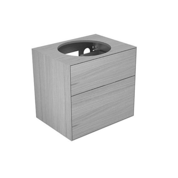Keuco тумба под умывальник, 700х650х535 мм 2 ящика фасад и, edition lignatur, арт. 33370 800022