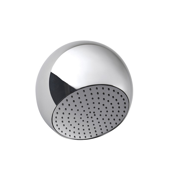 Fima Carlo Frattini верхний душ sfera d 200 мм., настенный монтаж, сфера черная wellness, хром арт. f2340crn