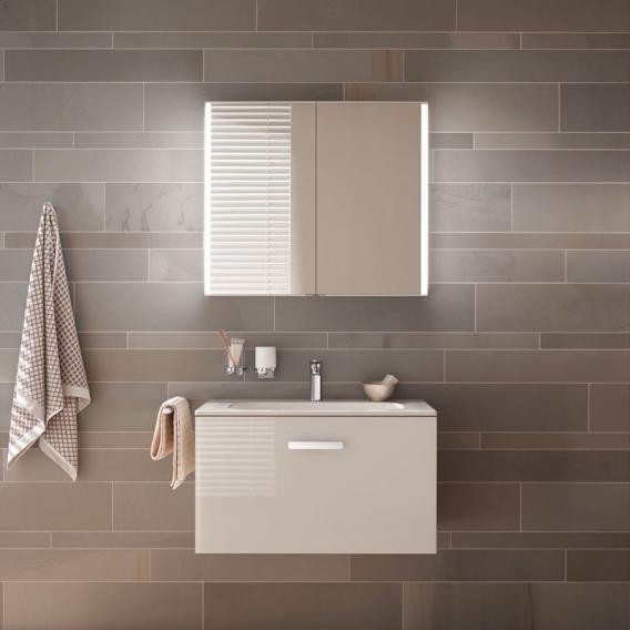 Keuco зеркальный шкаф с подсветкой для встраиваемого монтажа, анодированный, royal match, серебристый арт. 12813 171301