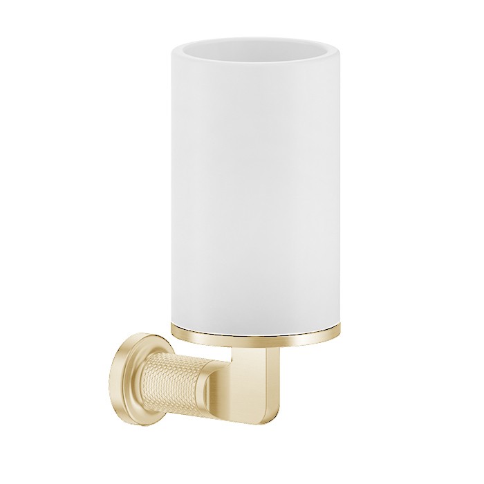 Gessi Стакан для зубных щеток, подвесной, Inciso, 58507#246 цвет: золото/белый