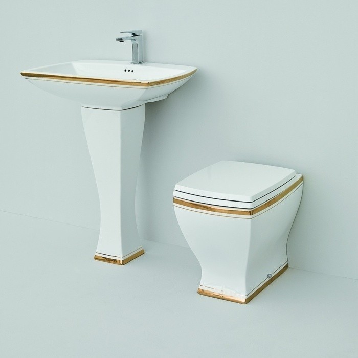 ArtCeram унитаз напольный, jzv002 01 11 jazz цвет: золото