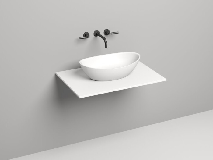 Salini столешница costa 80x50, costa, 200121mrf цвет: матовый белый