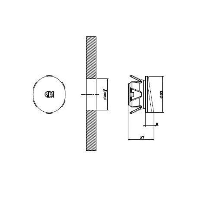 Gessi Декоративная накладка для лива Cono, хром - 37585#031