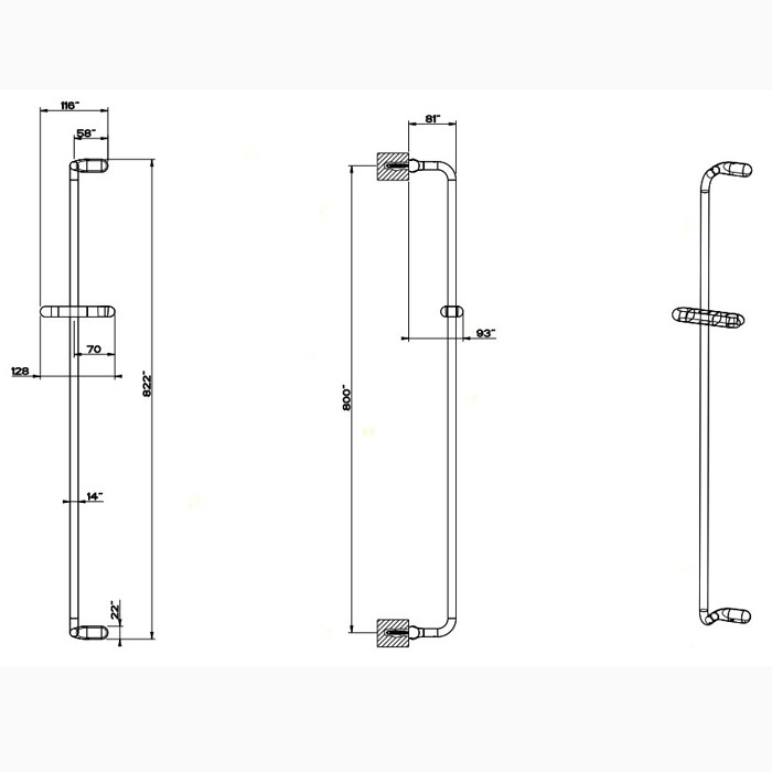 Gessi Душевая штанга, Goccia, 33644#031 цвет: хром