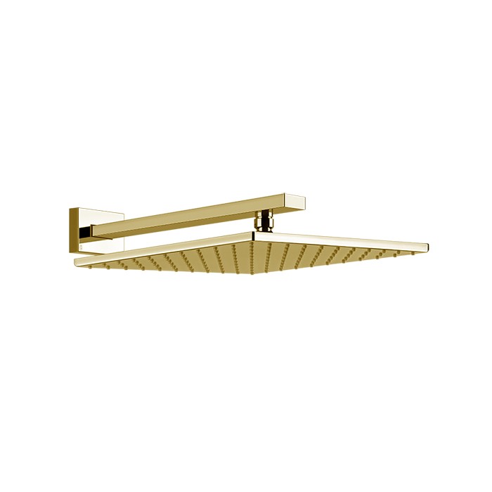 Gessi Верхний душ 30х30см., подвесной, Rettangolo, 15185#246 цвет: gold pvd