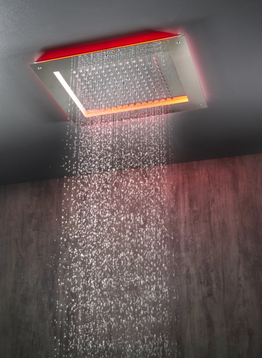 Bossini верхний душ frame/1 rgb режима hi0391.030, с rgb хромотерапией, frame, хром арт. hi0391.030