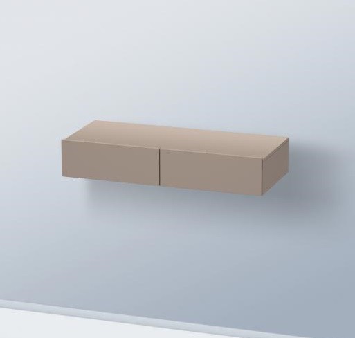 Duravit полка с двумя выдвижными ящиками, durastyle, ds8270 43 цвет: базальт матовый