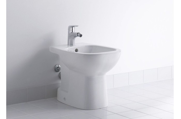 Duravit напольное биде с переливом, с креплением, d-code, 22381000002 цвет: белый
