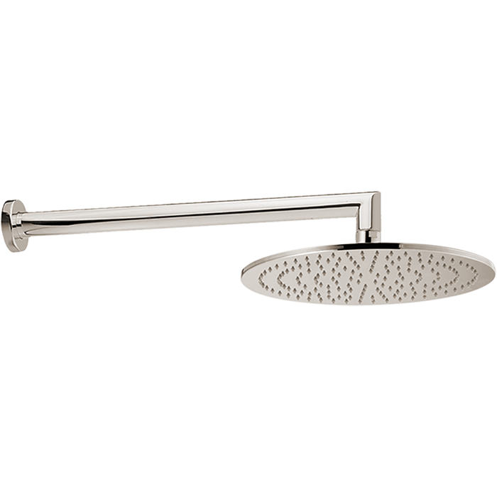 Cisal верхний душ d250 мм с настенным держателем l350 мм ds0136302b shower, цвет: никель
