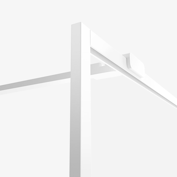 Душевое ограждение 100x200, New trendy Avexa white, белый арт. EXK-2911