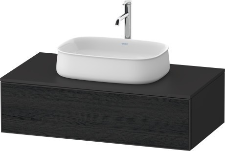 Duravit тумба подвесная под раковину 550 мм х 1000 мм х 281 мм, zencha, ze4811016800000 цвет: чёрный дуб/графит суперматовый