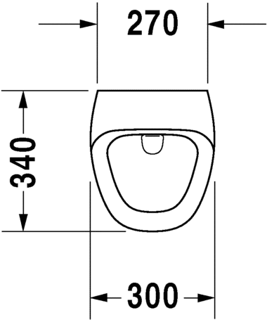 Duravit писсуар подвесной электронный с питанием от сети, без "мушки", с креплением, durastyle, 2804310093 цвет: белый