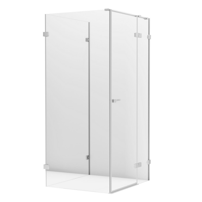 Душевое ограждение eventa r 100x80x200, New trendy Eventa chrome, хром арт. EXK-4600