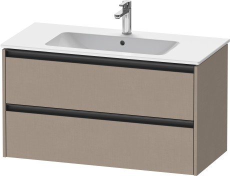 Duravit тумба подвесная под раковину 480 мм х 1010 мм х 550 мм, ketho.2, k25264075750000 цвет: лён