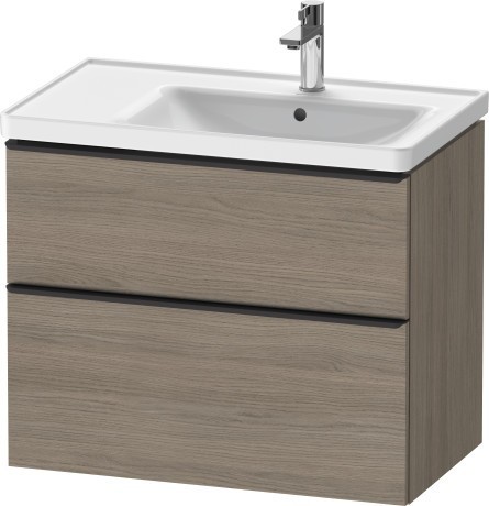 Duravit тумба подвесная под раковину 784 мм х 452 мм, d-neo, de435803535 цвет: дуб терра