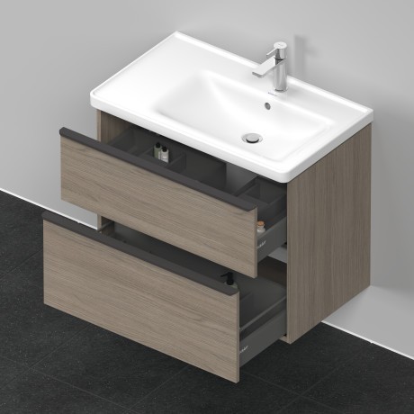 Duravit тумба подвесная под раковину 784 мм х 452 мм, d-neo, de435803535 цвет: дуб терра