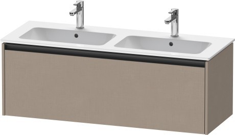 Duravit тумба подвесная под двойную раковину 480 мм х 1210 мм х 440 мм, ketho.2, k25066075750000 цвет: лён