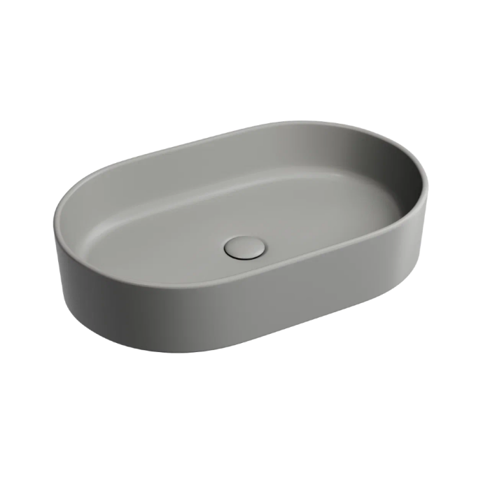 Ceramicanova раковина накладная element, cn6048mh цвет: серый