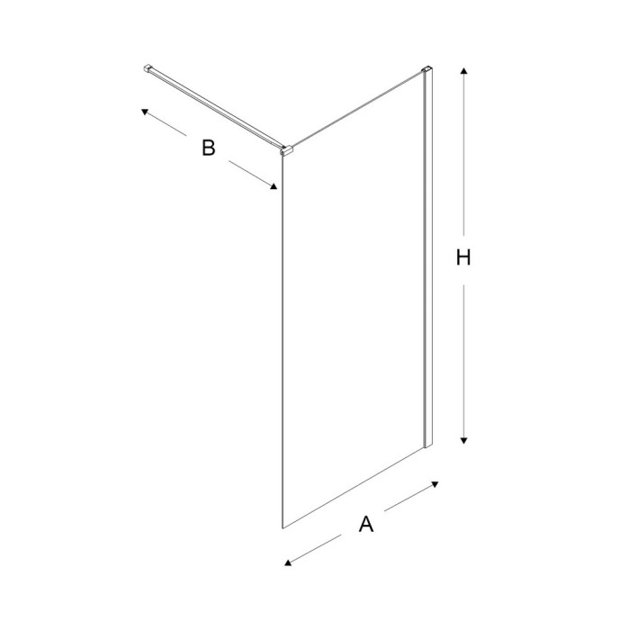 Душевое ограждение 80x200, New trendy Velio, хром арт. D-0133B
