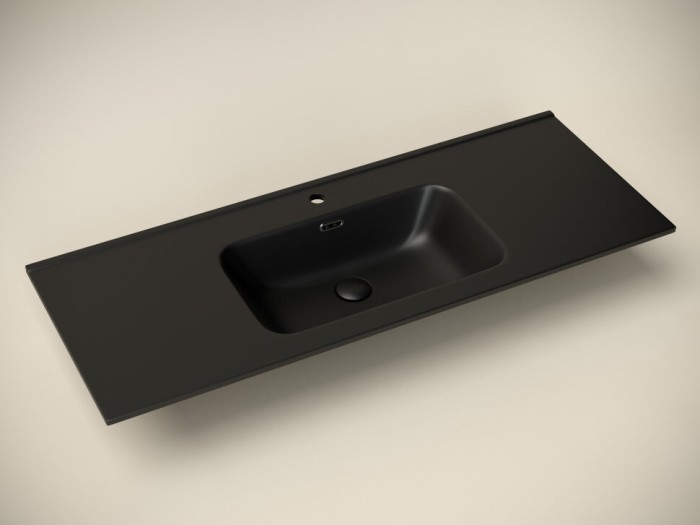 Ceramicanova раковина накладная element, cn7006mb цвет: черный
