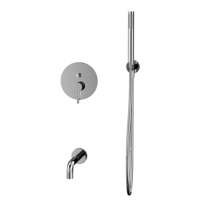 Душевая система скрытого монтажа, Whitecross Y chrome, хром арт. YSET06CR