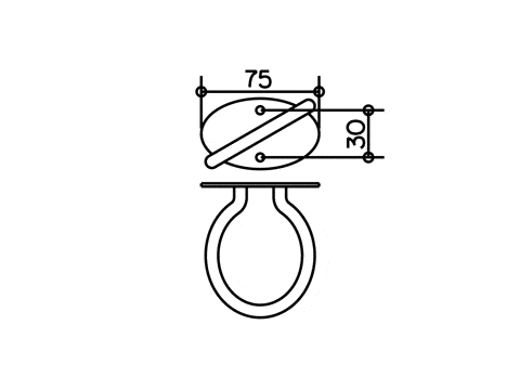 Keuco держатель для фена правый, universal, хром арт. 04997 010000