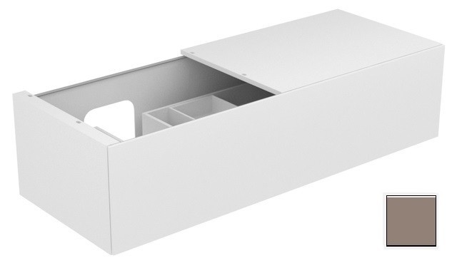 Keuco тумба подвесная под раковину слева с одним выдвижным фронтом, edition 11, трюфель арт. 31165 370000