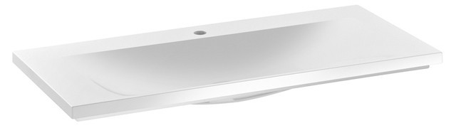 Keuco комплект мебели тумба 996 мм х 487 мм и умывальник 1000 мм х 490 мм/, royal reflex.2, белый глянцевый арт. 39604 210100