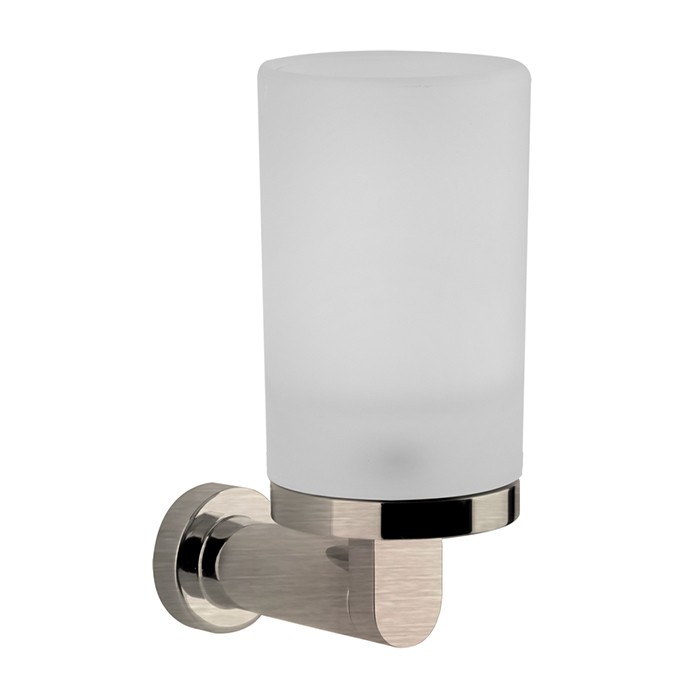 Gessi Стакан для зубных щеток, подвесной, сатинированное стекло, Emporio accessories, 38809#149 цвет: finox brushed nickel