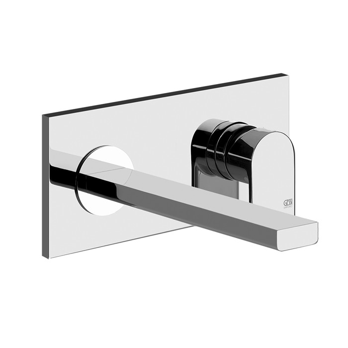 Gessi Смеситель для раковины, встраиваемый, излив: 20,9см., Emporio Via manzoni, 44895#031 цвет: хром