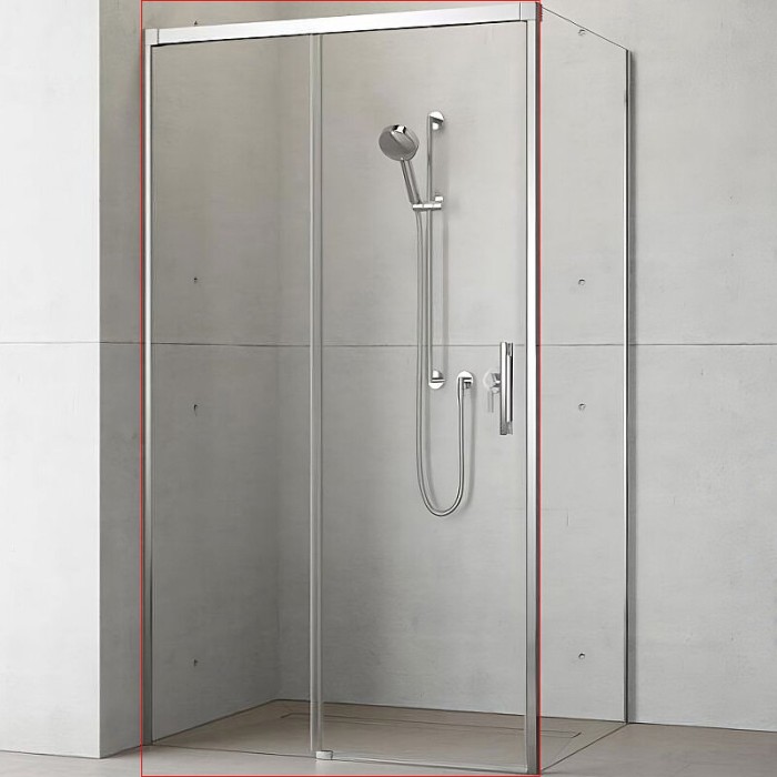 Radaway душевая дверь kdj 130 l профиль хром стекло прозрачное, Idea - 387043-01-01L
