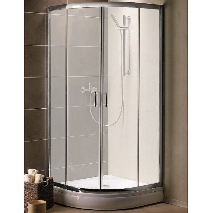Radaway душевой уголок 1900 80x80 профиль хром стекло матовое, Premium Plus - 30413-01-02N