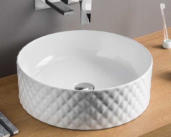 ArtCeram раковина (накладная), osl009 01 00 rombo цвет: белый глянцевый