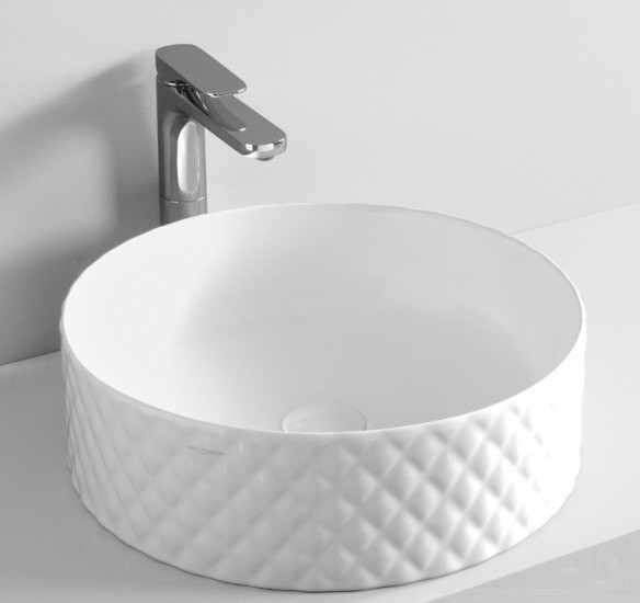 ArtCeram раковина (накладная), osl009 01 00 rombo цвет: белый глянцевый