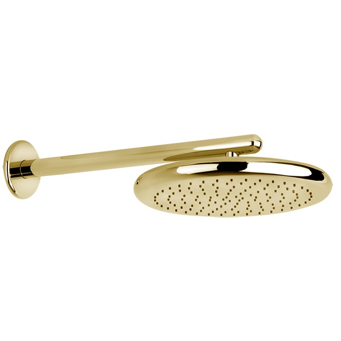 Gessi Верхний душ 30.6см., подвесной, Rettangolo, 33756#080 цвет: gold pvd