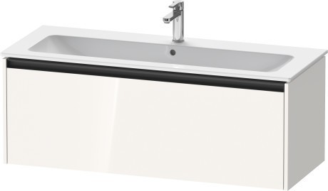 Duravit тумба подвесная под раковину 480 мм х 1210 мм х 440 мм, ketho.2, k25065022220000 цвет: белый глянцевый