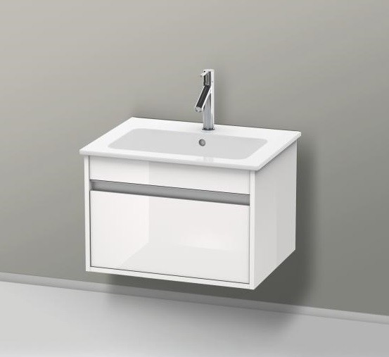 Duravit тумба подвесная под раковину с выдвижным ящиком, ketho, kt641802222 цвет: белый глянцевый