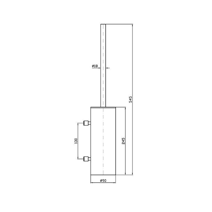 Zucchetti туалетный ёршик, подвесной, closer, черный матовый арт. zad556.n6