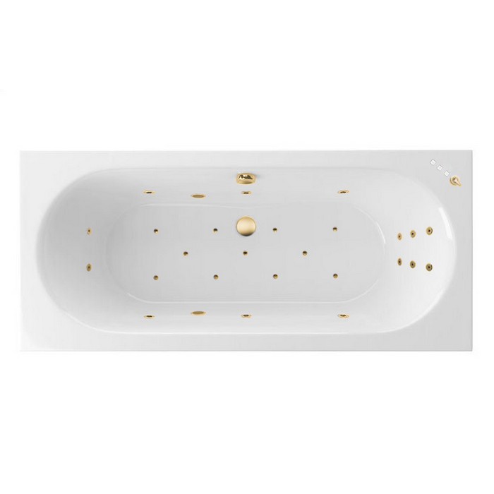 Встраиваемая ванна slim 170x75 ultra, Excellent Oceana, золото арт. WAEX.OCE17S.ULTRA.GL