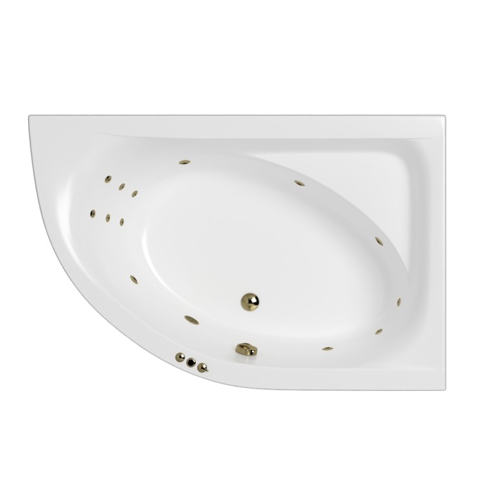 Ванна 170x110 (правая) smart, Whitecross Aquarella, бронза арт. 0109.170110.100.SMART.BR